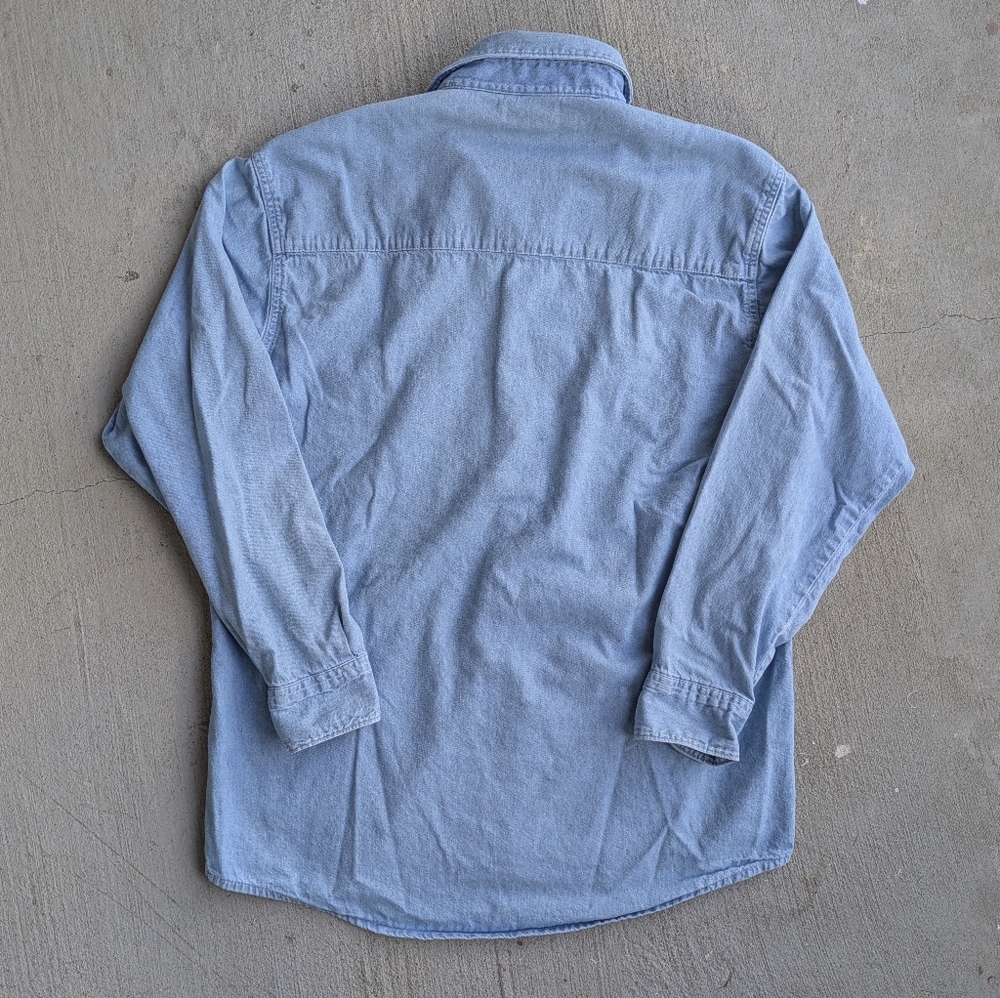 Vintage 90s Coca Cola Denim Button Down Shirt - Picture 9 of 9